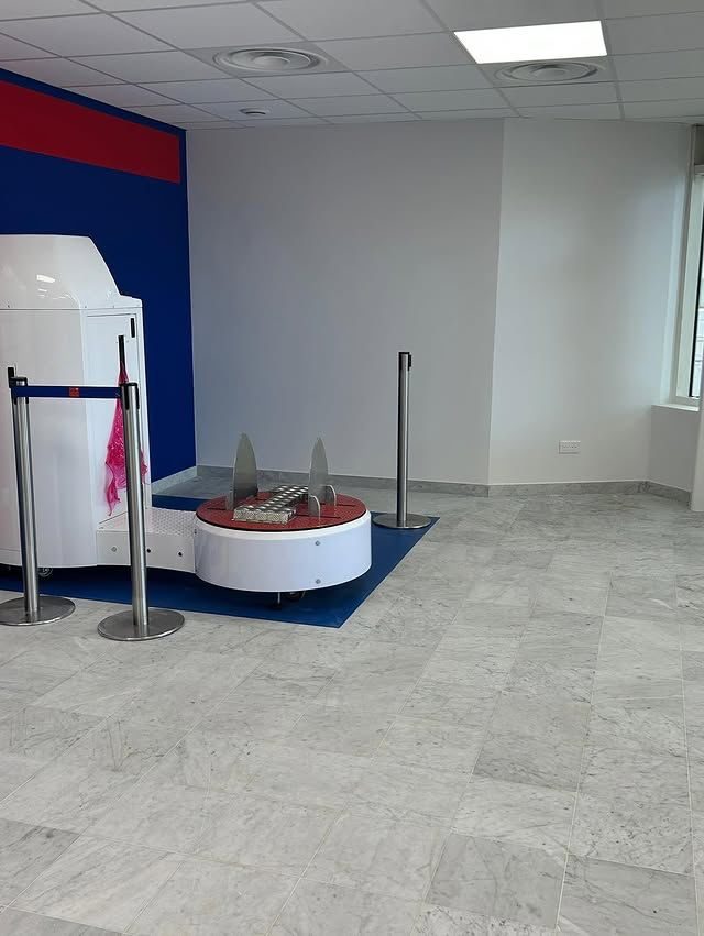 Espace accueil bleu