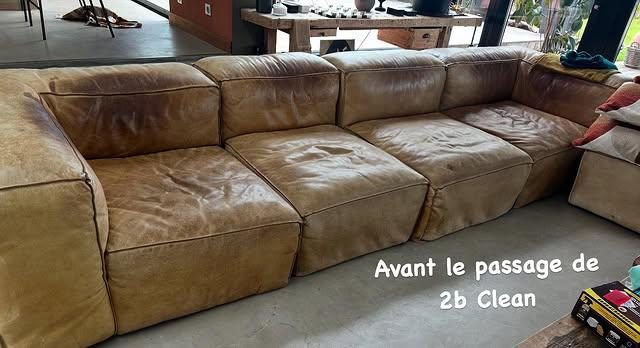 Canape cuir avant