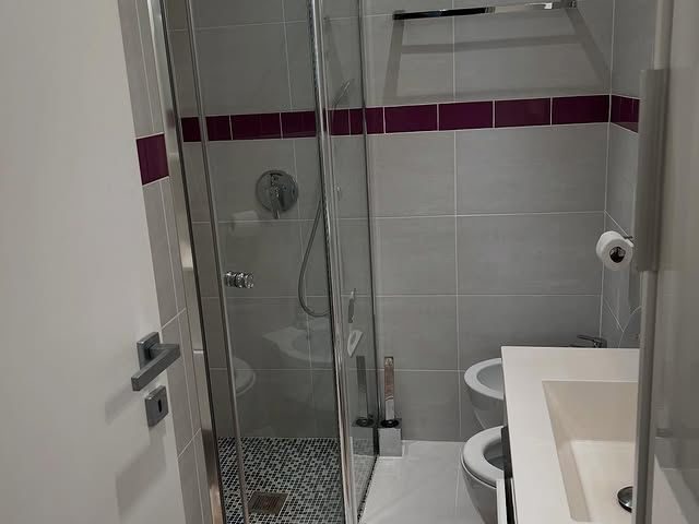 Douche italienne mauve